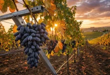 "سرمایه گذاری روی الماس سیاه؛ راهنمای جامع کاشت و سودآوری نهال انگور اتوم رویال"